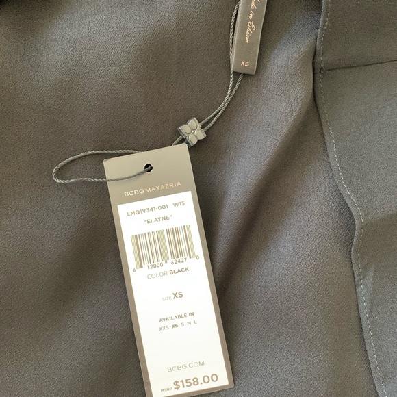 BCBGMAXAZRIA Elayne Fringe-Back Top - Picture 5 of 5